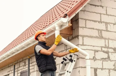 Pose et remplacement de gouttières à Porchères
